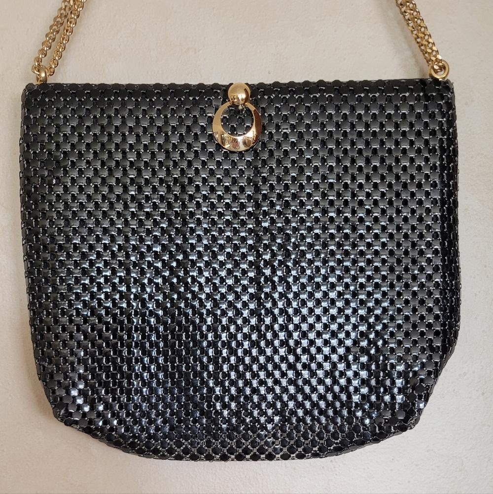 Whiting And Davis Luxury Brand Black Chainmail Purse Good Condtion - Picture 4 of 4